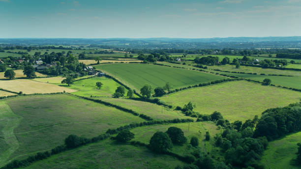 istock Fields and Villages in Derbyshire from the Air 1297861511