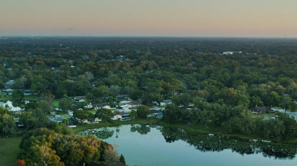 istock Suburban Landscape in Florida - Aerial 1297864859