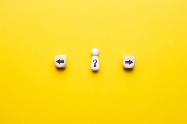 istock Concept of choosing a path by an abstract person 1297866104