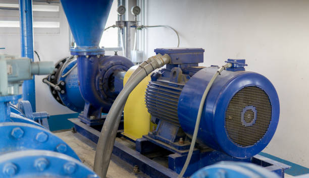 istock powerful electric motor for modern industrial equipment. 1297868696