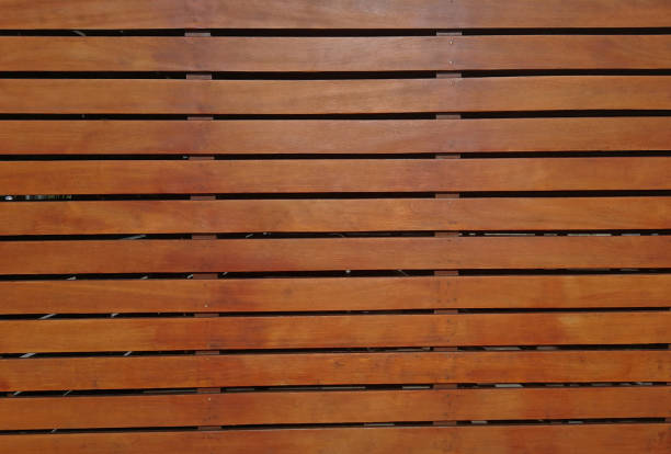 Surface of varnished wood boards - Superficie de tableros de madera barnizada stock photo