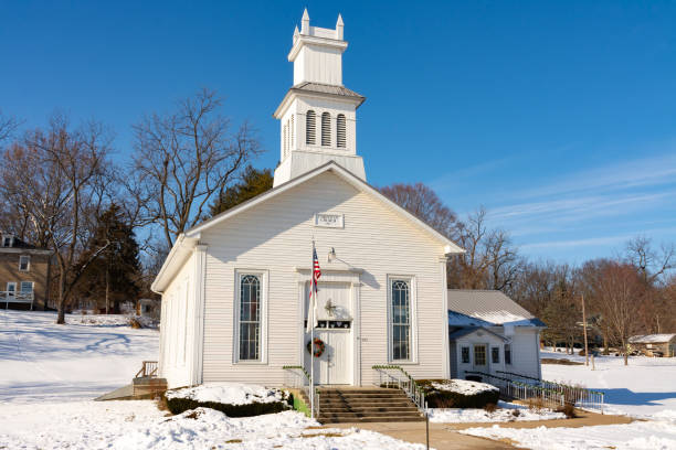 istock Old church in the Midwest 1297878156