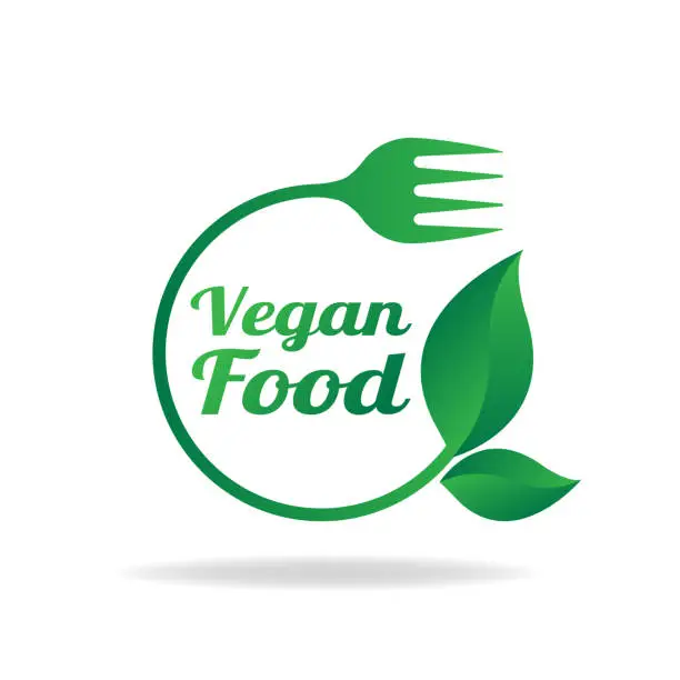 Vector illustration of vegan food