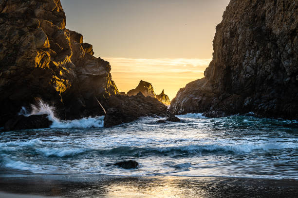 istock Sunset at Pfeiffer Beach in Big Sur 1297890305