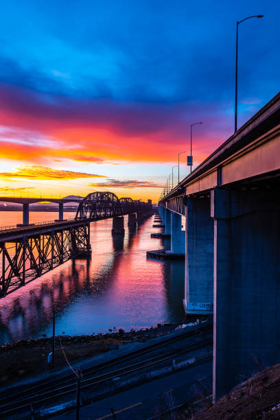 istock Sunrise from the Benicia Bridge Vista Point 1297892057