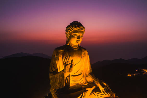 Tian Tan Buddha, also known as the Big Buddha. Hong Kong, China. Tian Tan Buddha, also known as the Big Buddha. Hong Kong, China. tian tan buddha stock pictures, royalty-free photos & images