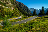 The Silvretta High Alpine Road in Vorarlberg, Austria