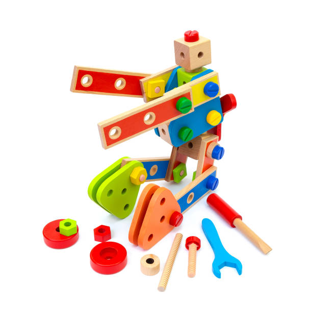 istock Wooden robot toy 1297902797