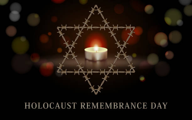 ilustrações de stock, clip art, desenhos animados e ícones de international holocaust remembrance day. 27 january - holocaust