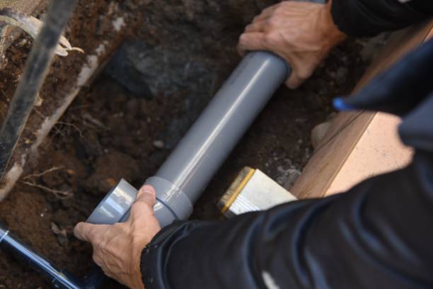 istock The construction scenery of outdoor sink instllation work. 1297908942