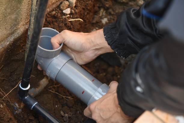 istock The construction scenery of outdoor sink instllation work. 1297908967