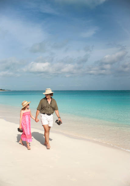 istock Walking the soft white sands in Turks & Caicos 1297909106