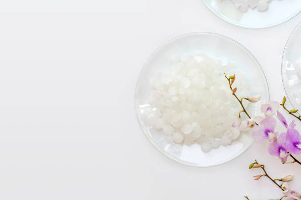 istock Microcrystalline wax. Chemical ingredient for Cosmetics and Toiletries product. 1297911080