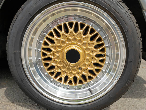 istock Golden Alloy Wheel 1297913690
