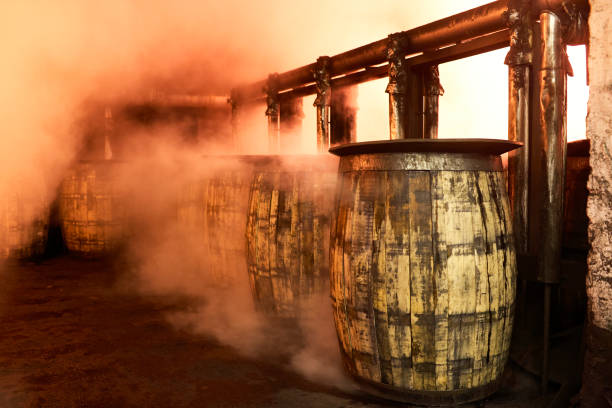 istock Barrel steam treatment 1297930691