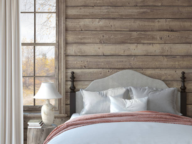 istock Bedroom in ranch house. 3d render. 1297931975