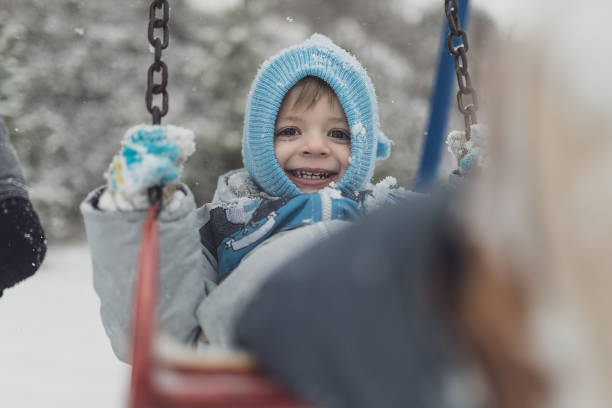 istock It is not easy to swing on the snow 1297932410