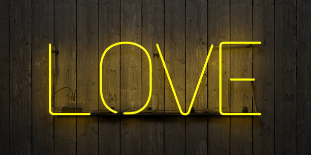 neon sign with the word 