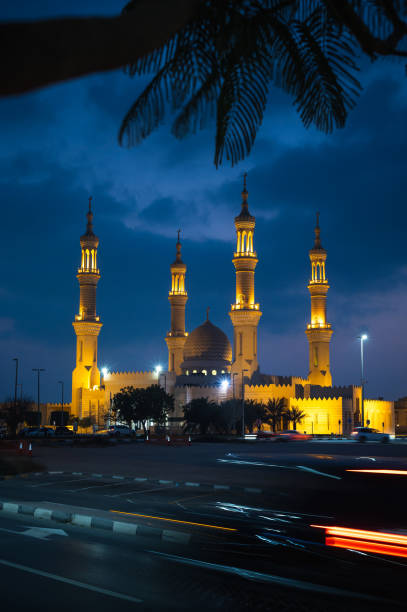 istock Ras al Khaimah largest mosque in the UAE northern emirate at dusk 1297935728