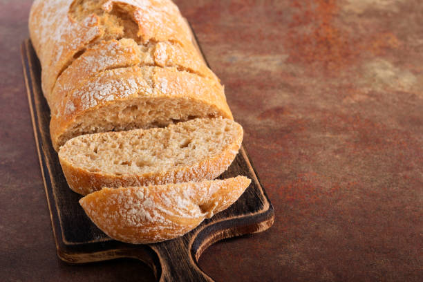 istock Fresh homemade bran bread loaf 1297936064
