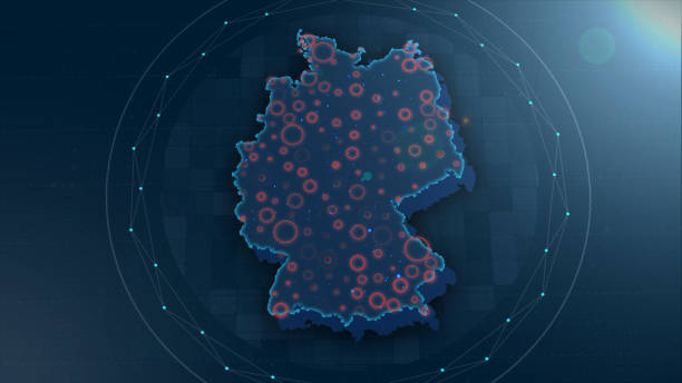 istock Germany Map Links 4K with full background details 1297939833