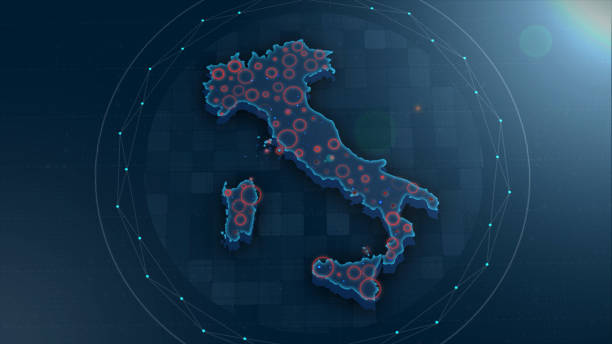 istock Italy Map Links 4K with full background details 1297939854