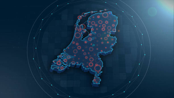 istock Netherlands Map Links 4K with full background details 1297939877