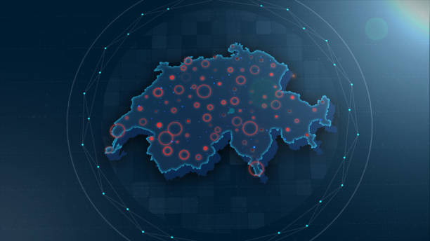 Switzerland Map Links 4K with full background details