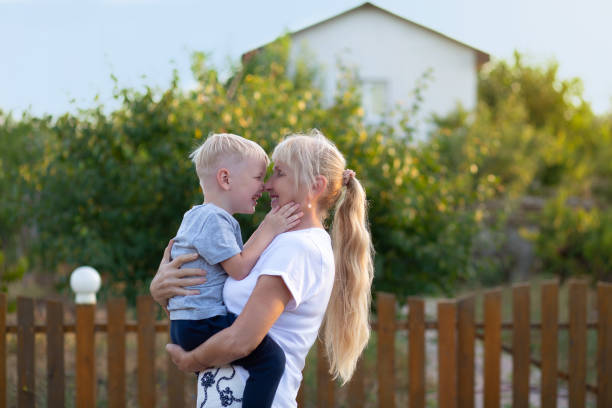 istock Grandmother and grandson communicate 1297943560
