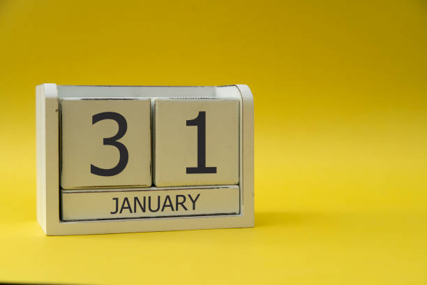 istock January 31 written on wooden blocks. 1297944691