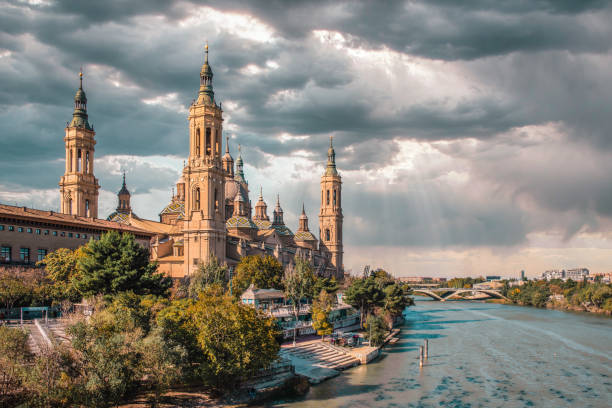 istock Views from the Basilica del Pilar in Zaragoza 1297947361