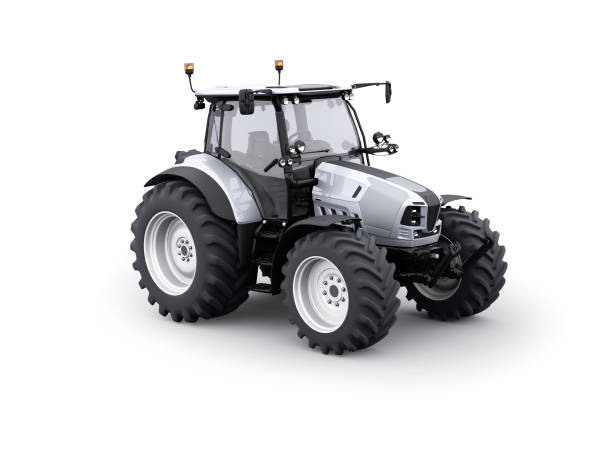 istock 3d rendering tractor for plowing soil isolated on white background with shadow 1297948533