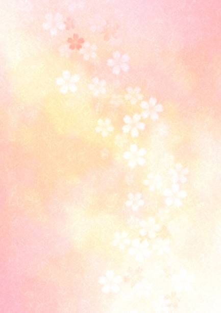 ilustrações, clipart, desenhos animados e ícones de uma ilustração fantástica de flores de cerejeira no papel japonês. - blossom cherry blossom tree white