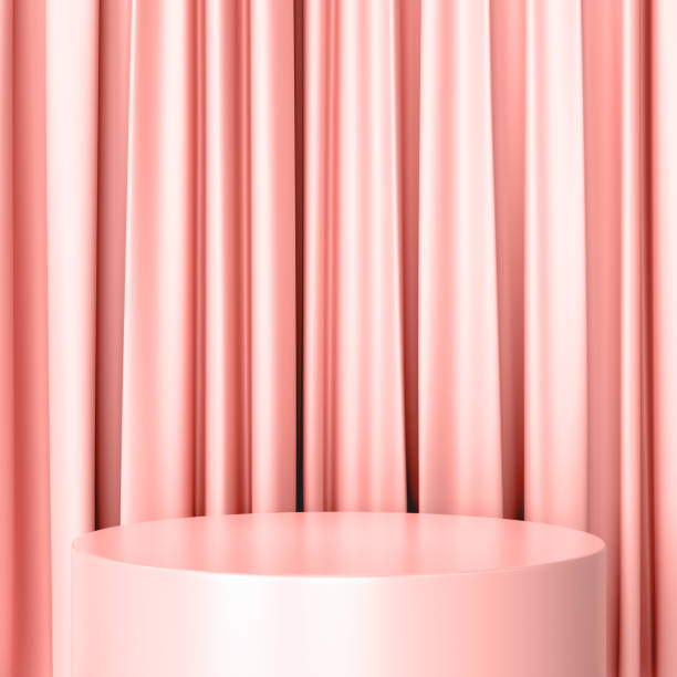 Pink Curtains Stock Photos, Pictures & Royalty-Free Images - iStock