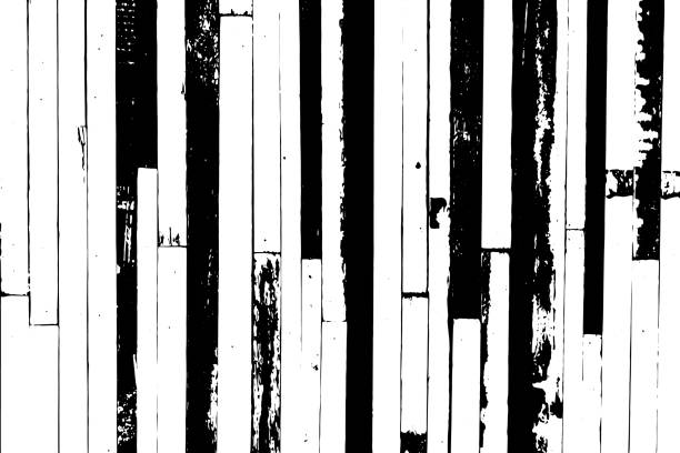 グランジ黒と白のカラーウッドプレートテクスチャの背景装飾 - brush stroke backgrounds rough frame点のイラスト素材／クリップアート素材／マンガ素材／アイコン素材