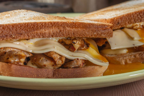 istock sandwich with chicken egg and cheese, close up 1297962528