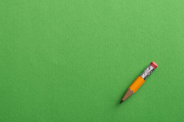 Green pencil isolated on white. Clipping path included.