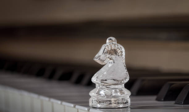 istock Glass chess figure Horse 1297964506