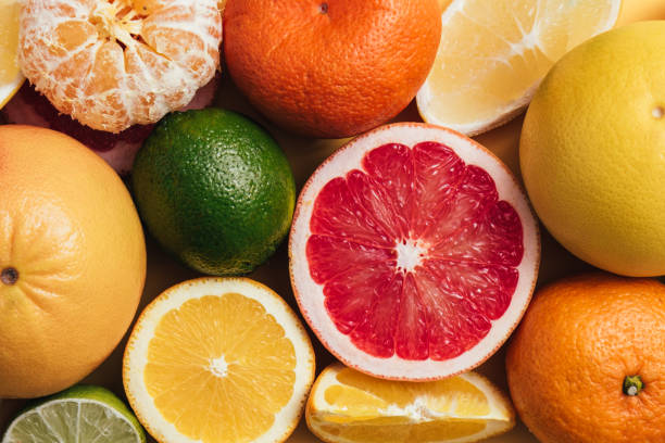 istock Close up of fresh citrus fruit 1297970052