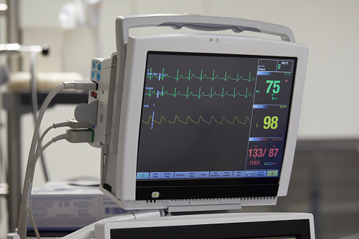 EKG Monitor in Hospital operation room