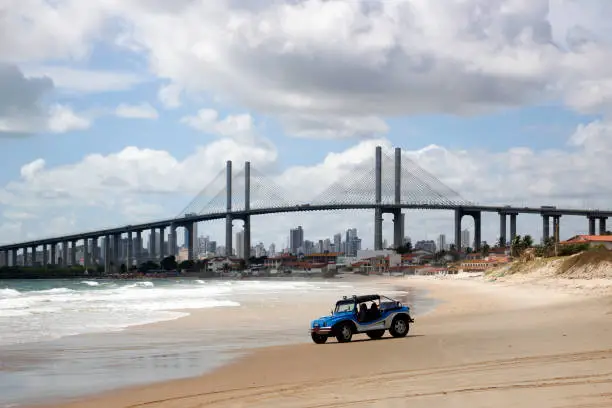 Photo of view of the Newton Navarro bridge in the city of Natal, Rio Grande do Norte