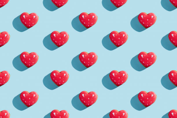 istock happy valentines day lovely pastry pattern festive 1297977705