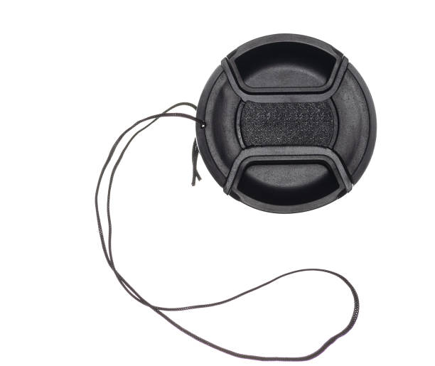 Lens cap no logo, isolated on white background