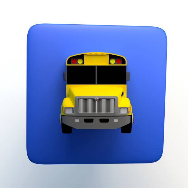 School bus motion blur