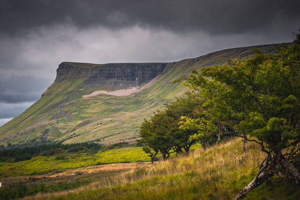 ベンブルベンテーブル山の風景スライゴアイルランドアイルランド旅行アトラクション野生大西洋。ヨーロッパ - sligo ストックフォトと画像