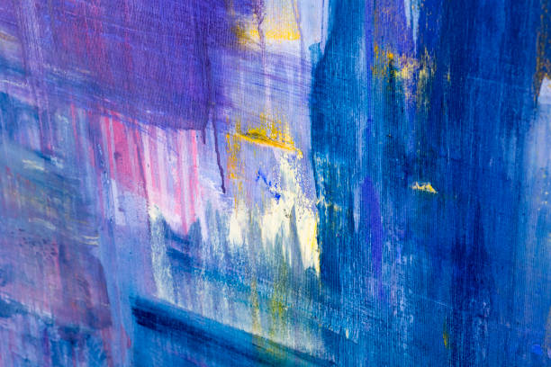 istock Painting Artistic bright color oil paint texture abstract artwork. Modern futuristic pattern for grunge wallpaper, interior, album, flyer cover, poster, booklet background. Creative graphic design 1298002327