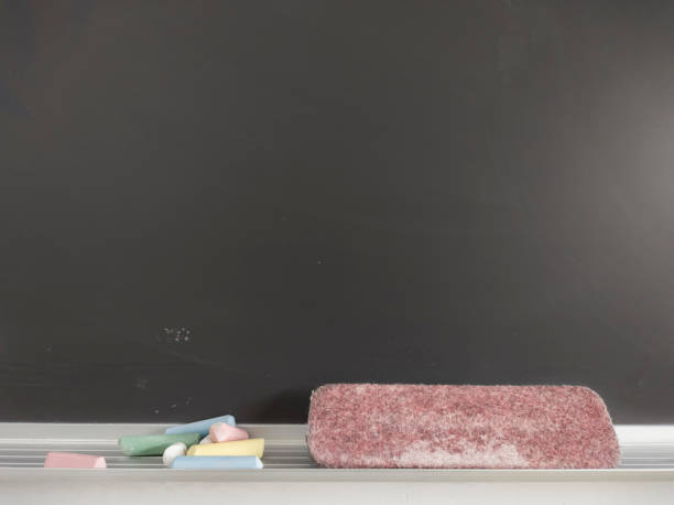 istock Blackboard detail with chalk and eraser 1298014904