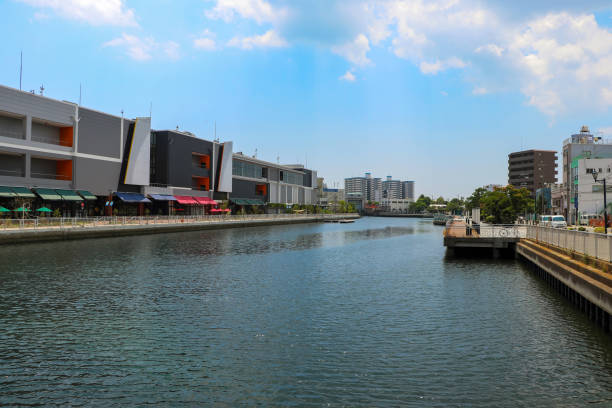 istock A canal flowing through the town in Kobe 1298031710