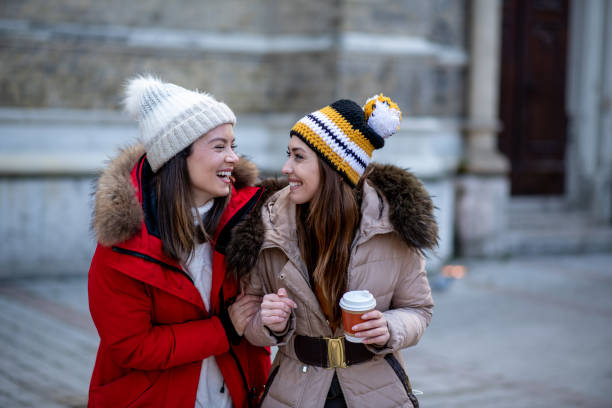 Wintertime, sharing the love with bestie.