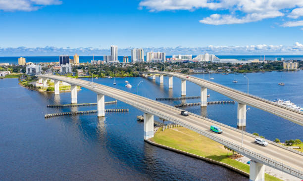 istock Daytona Beach Florida Skyline Drone View 1298037323